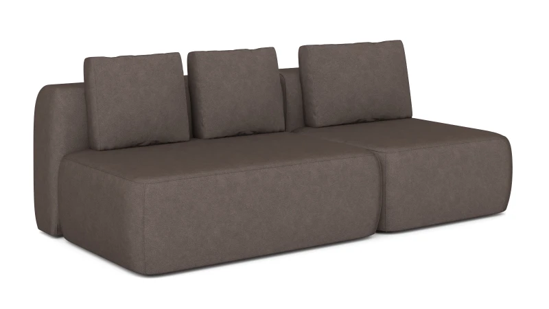 Диван модульный Molto, 2-секционный,125+ 85+125+85, ткань Galaktika Cacao 107x214 — купить в Озерце
