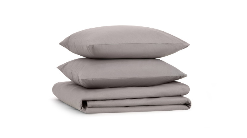 Постельное белье Comfort Cotton, цвет: Светло-серый (односп) 140x205, без простыни в мебель-центре Озерцо