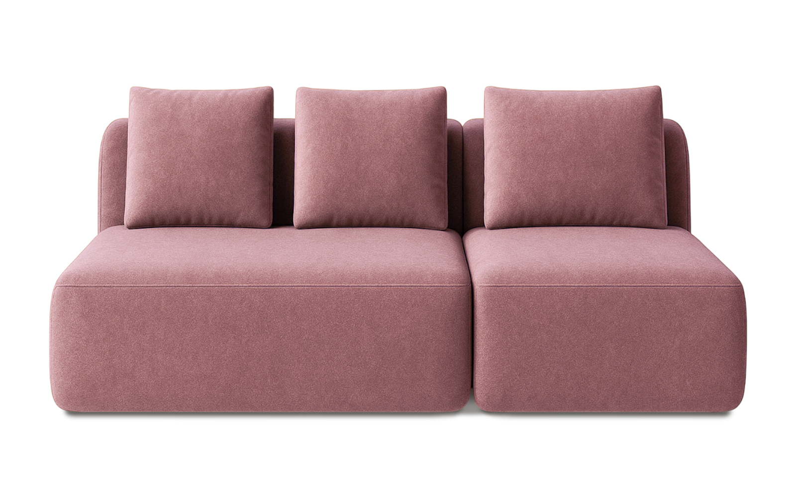 Диван модульный Мольто-2 секц-пуф 125+85-спинка 125+85-Тк. Aura 06 57 — купить в Озерце