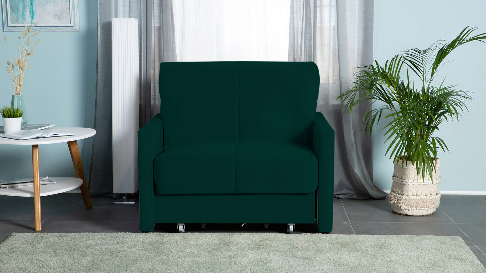 Кресло-кровать Carina Nova Sky velvet 42 80x205 — купить в Озерце