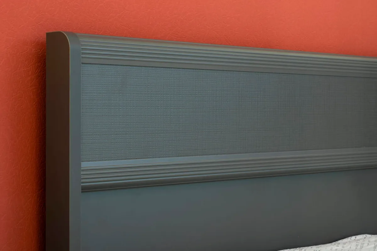 Кровать КР-1002-СО с ПМ 140х200 (Серый Оникс) - купить в Озерце