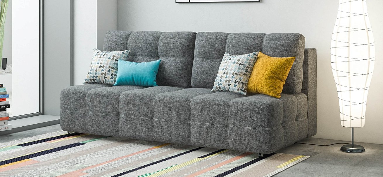 Уют Мини диван Рогожка Мальмо серый — купить в Озерце