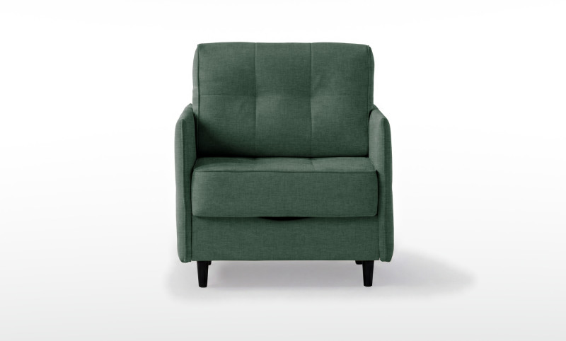 Кресло -кровать Amani Pro, ткань Lidot green (подлокотник: 5 см) — купить в Озерце