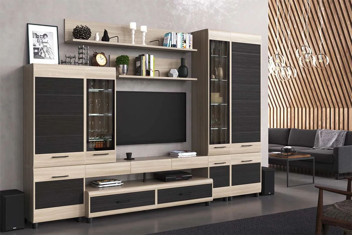 Шкаф ШК-2643 (Ясень Асахи-Комбинированный) в мебель-центре Озерцо