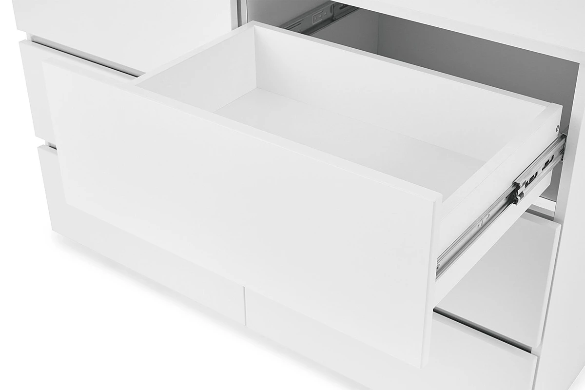 Комод широкий Линда 52 (Белый снег) — Мебель-центр Озерцо