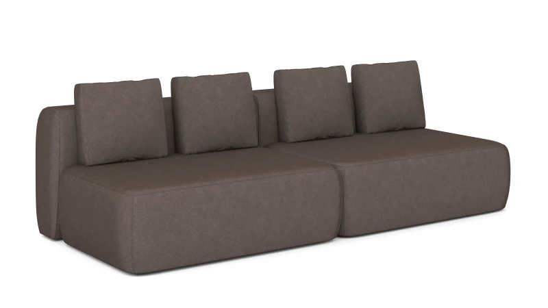 Диван модульный 2-секционный Molto 125+125 Тк. Galaktika cacao 107x252 — купить в Озерце