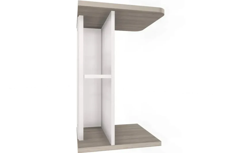 Стол приставной Aurelio 17 (Белый/Блеквуд Сатиновый) — Мебель-центр Озерцо