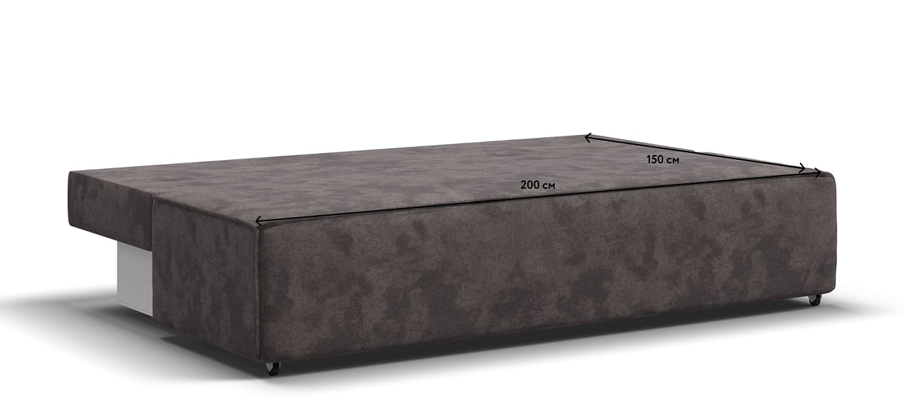 Диван NORD mini Велюр Alkantara серый — купить в Озерце