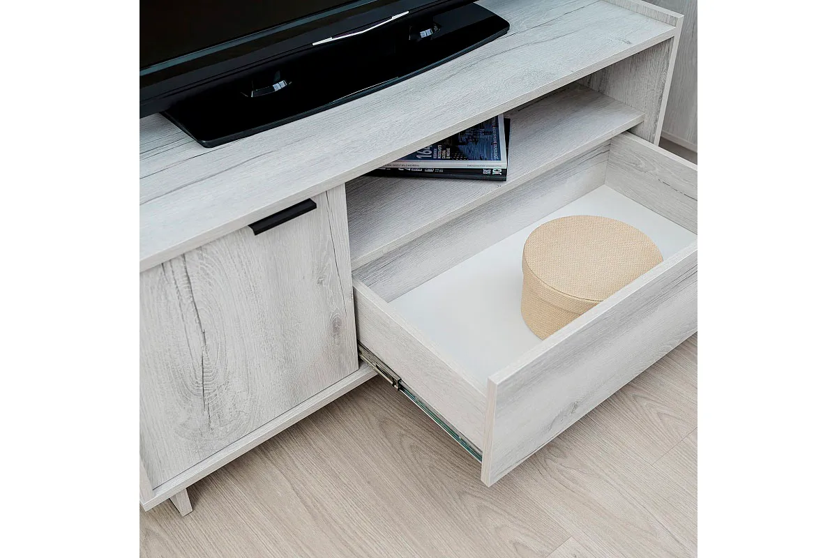 Тумба ТВ Флекс 3 (Дуб Шавиниган) — Мебель-центр Озерцо