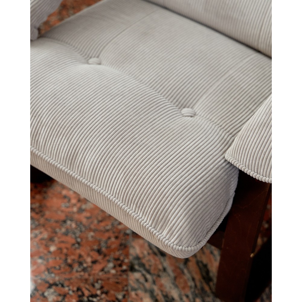 Кресло Пневмо, ткань "Вертикаль", каркас орех — купить в Озерце