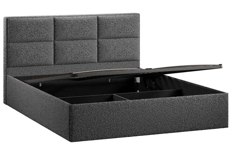 Кровать Стелла c подъемным механизмом Тип 1 без заглушины 160х200 (Экомех/Barni Grey) - купить в Озерце