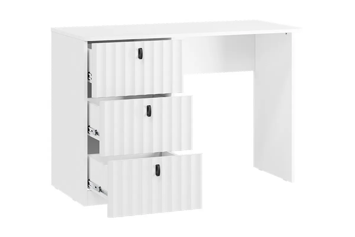 Стол письменный Тиффани Тип 1 (Белый снег / Белый софт) — Мебель-центр Озерцо