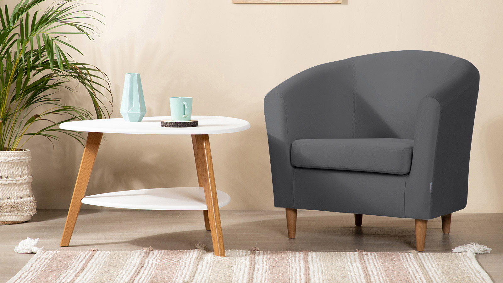 Кресло Moony Sky velvet 16, светлые ножки 75x80 — купить в Озерце