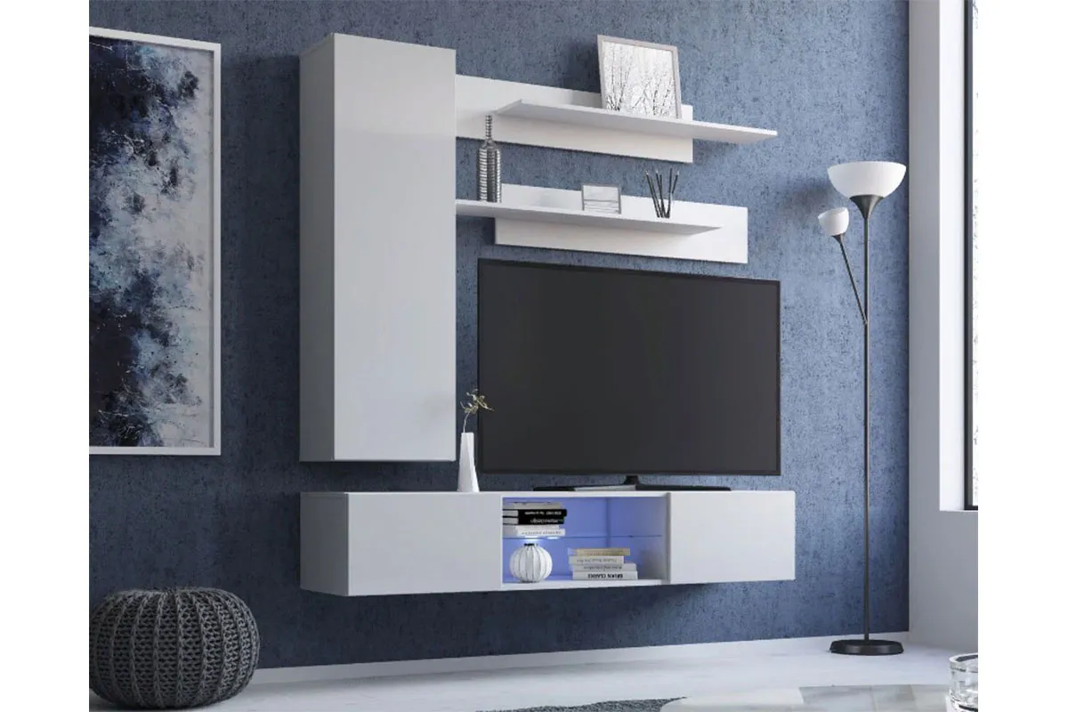 Шкаф навесной Point Тип-20 Белый/Белый глянец (71774434) в мебель-центре Озерцо