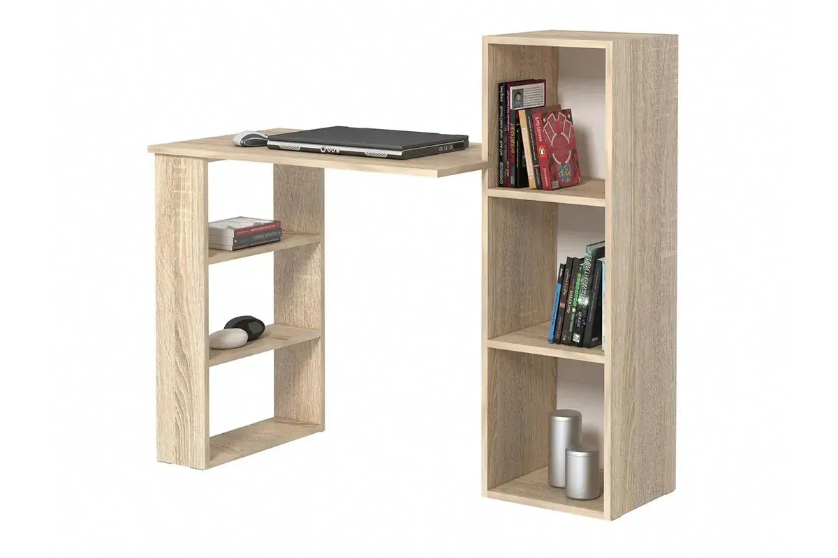 Стол письменный Лаки тип 1 (Дуб Сонома) — Мебель-центр Озерцо