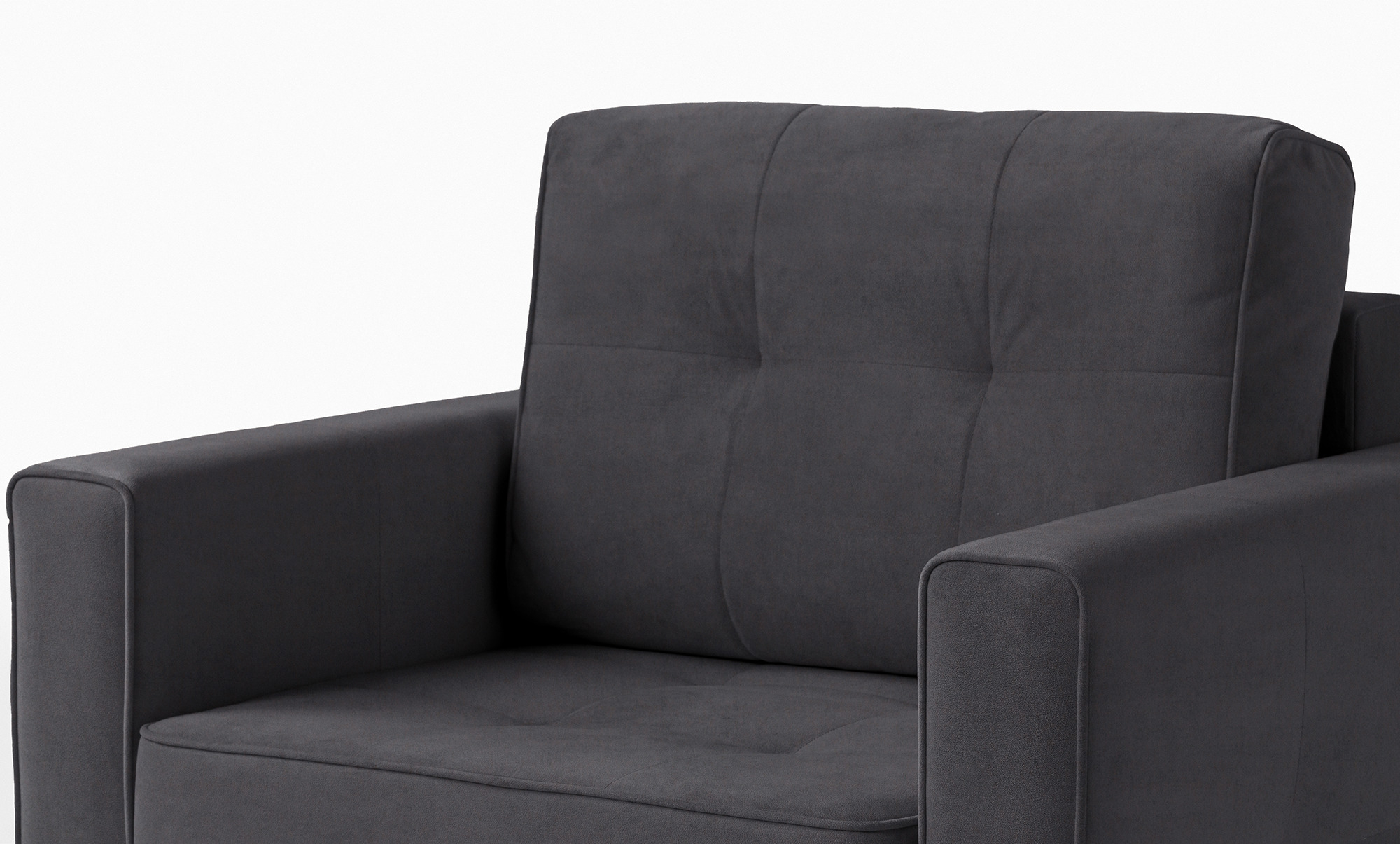 Кресло -кровать Amani Pro, ткань Sky Velvet 38 (подлокотник: 15 см) — купить в Озерце