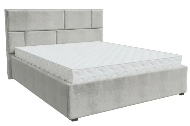 Кровать Невада-1 с ПМ 160х200 (Lovers-6 серебро) 2 кат. - купить в Озерце