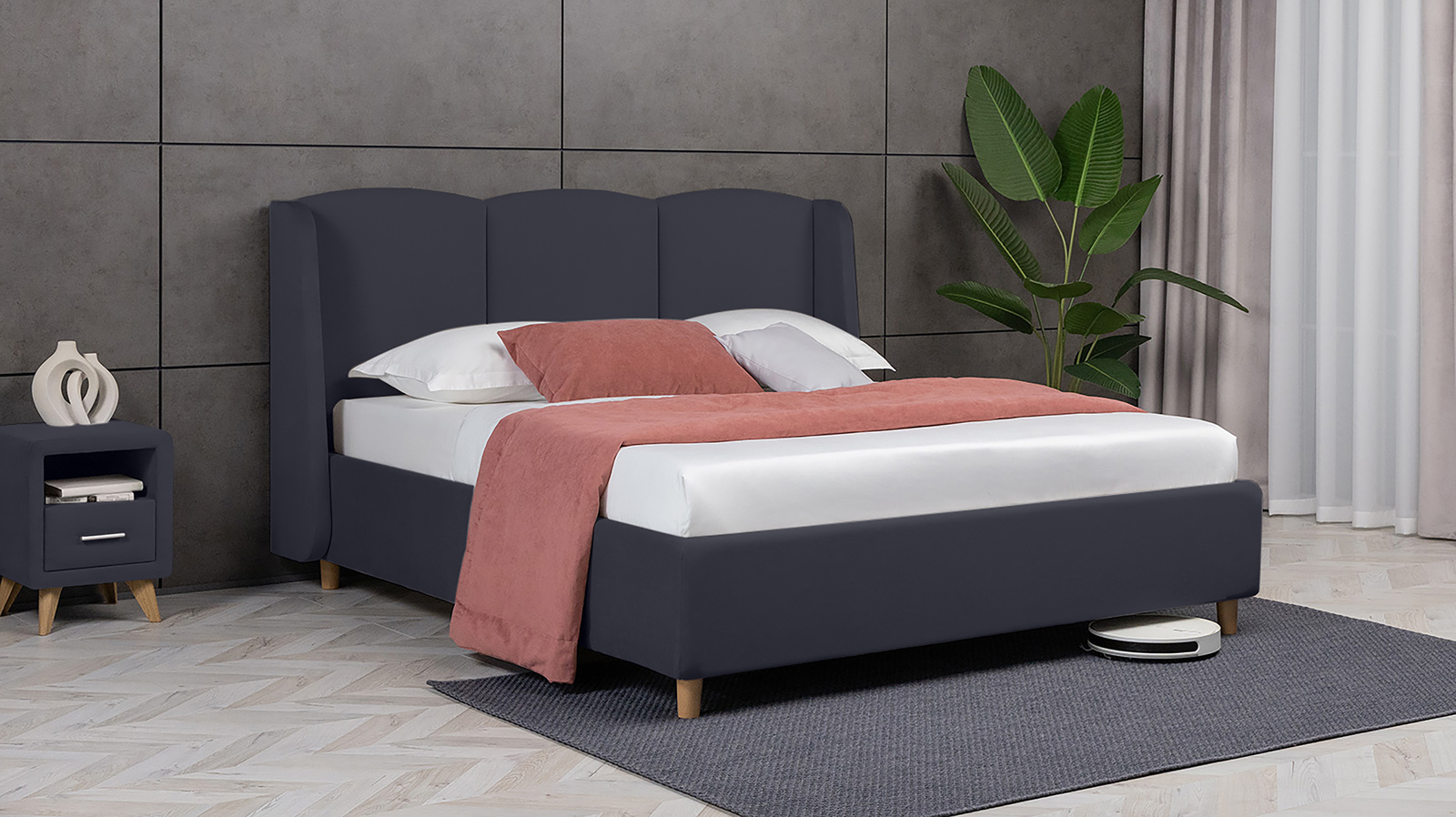 Кровать Milora Nova, Тк. Sky Velvet 40 120x200 - купить в Озерце
