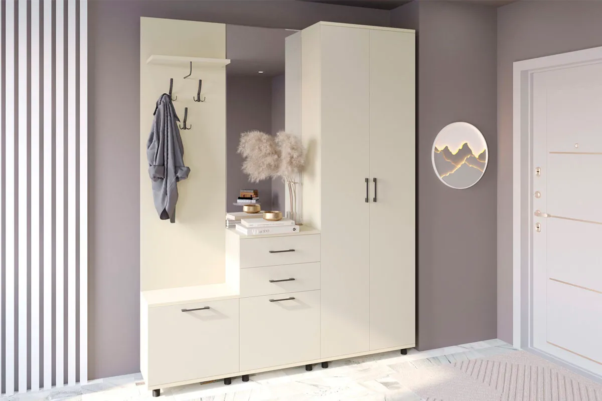 Шкаф многоцелевой ШК-5034-СК-КМ (Серый Кашемир/Кашемир Матовый) в мебель-центре Озерцо