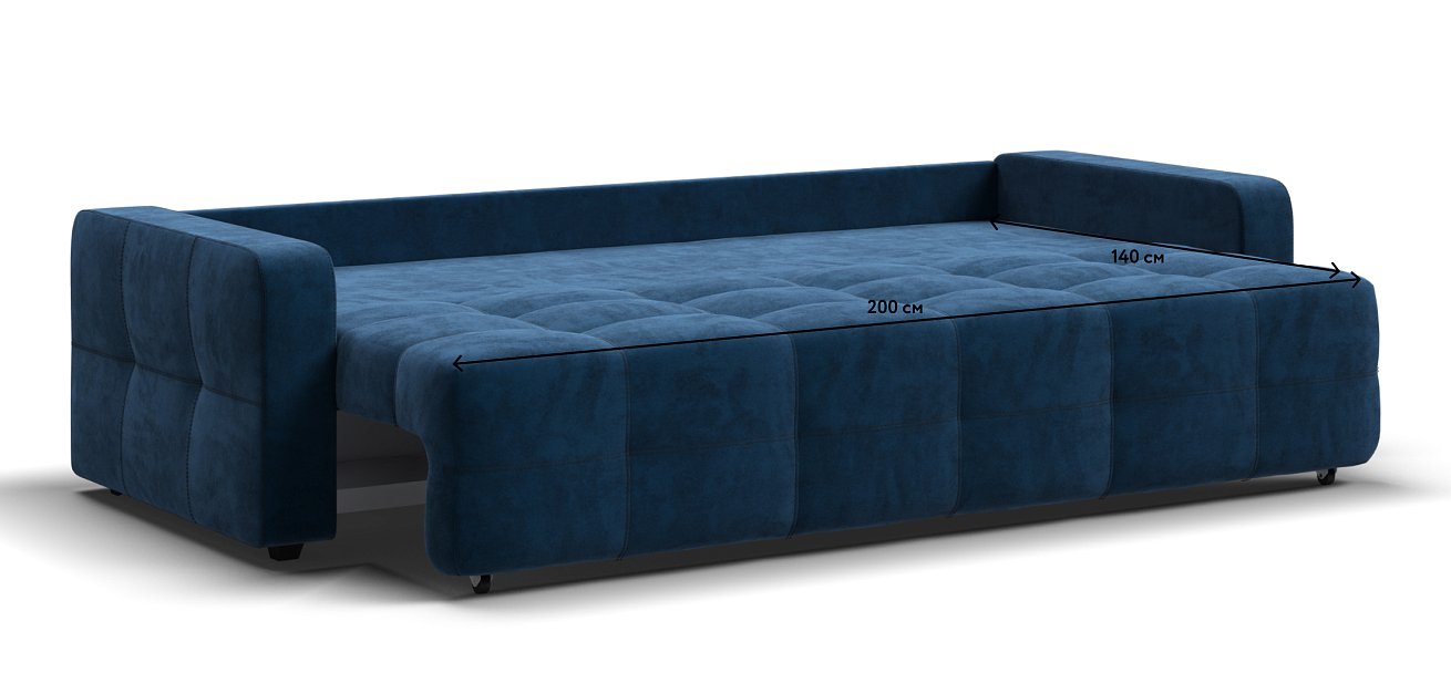 Диван Денди велюр Monolit синий — купить в Озерце