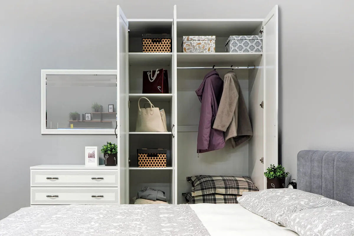 Шкаф ШК-1001 (Снежный Ясень) в мебель-центре Озерцо