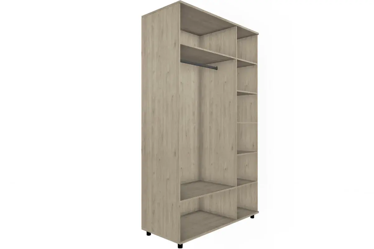 Шкаф для одежды и белья ШК-5001-ГС-АМ (Гикори Джексон Светлый/Антрацит Матовый) в мебель-центре Озерцо