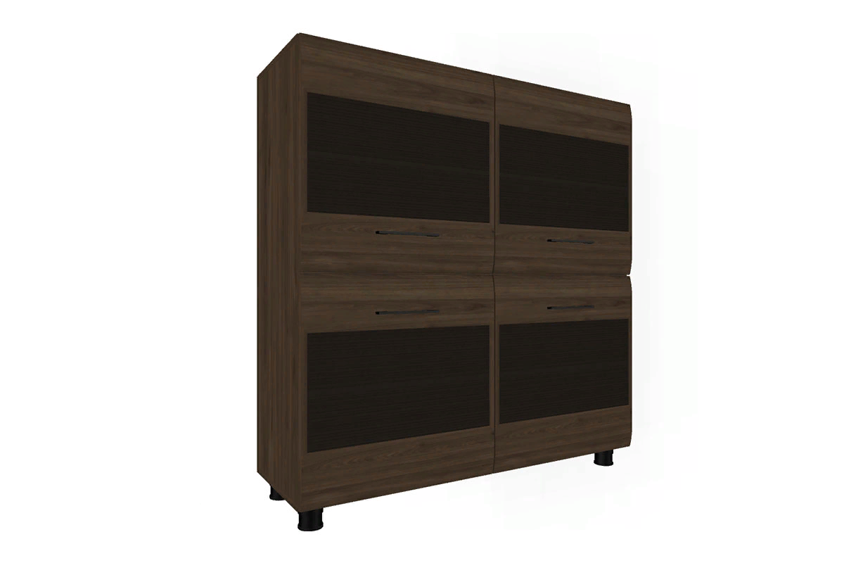 Гостиная Камелия-8 (Гикори Джексон Темный комбинированный) — Мебель-центр Озерцо