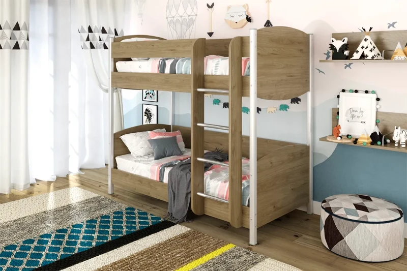 Кровать КР-123 90х190 (Гикори Джексон Светлый) - купить в Озерце