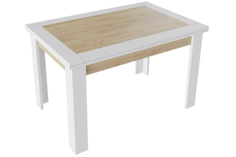 Стол раздвижной Хьюстон тип 4 (Белый/Дуб Крафт золотой) - купить в Озерце