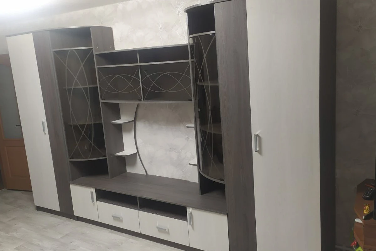 Гостиная ЦРК.ПЛР.01 Палермо-1 (Анкор темный/Анкор белый) — Мебель-центр Озерцо