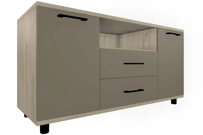 Тумба ТБ-5022-ГС-ЛМ (Гикори Джексон светлый/Латте Матовый) — Мебель-центр Озерцо