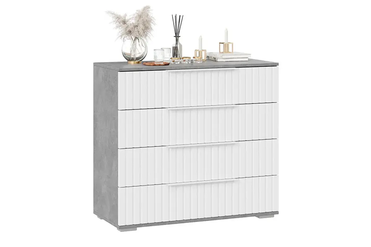 Спальный гарнитур Хилтон №1 (Ателье светлый/Белый) - купить в Озерце