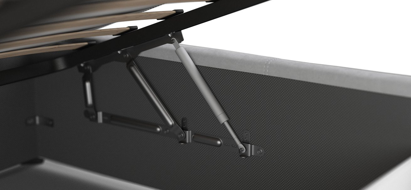 Кровать Белла 160*200 велюр Monolit сталь - купить в Озерце