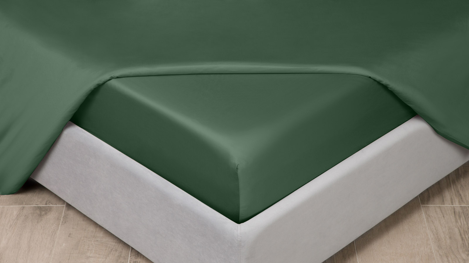 Простынь на резинке Askona Lite Home, цвет Хвойный 120x200 в мебель-центре Озерцо