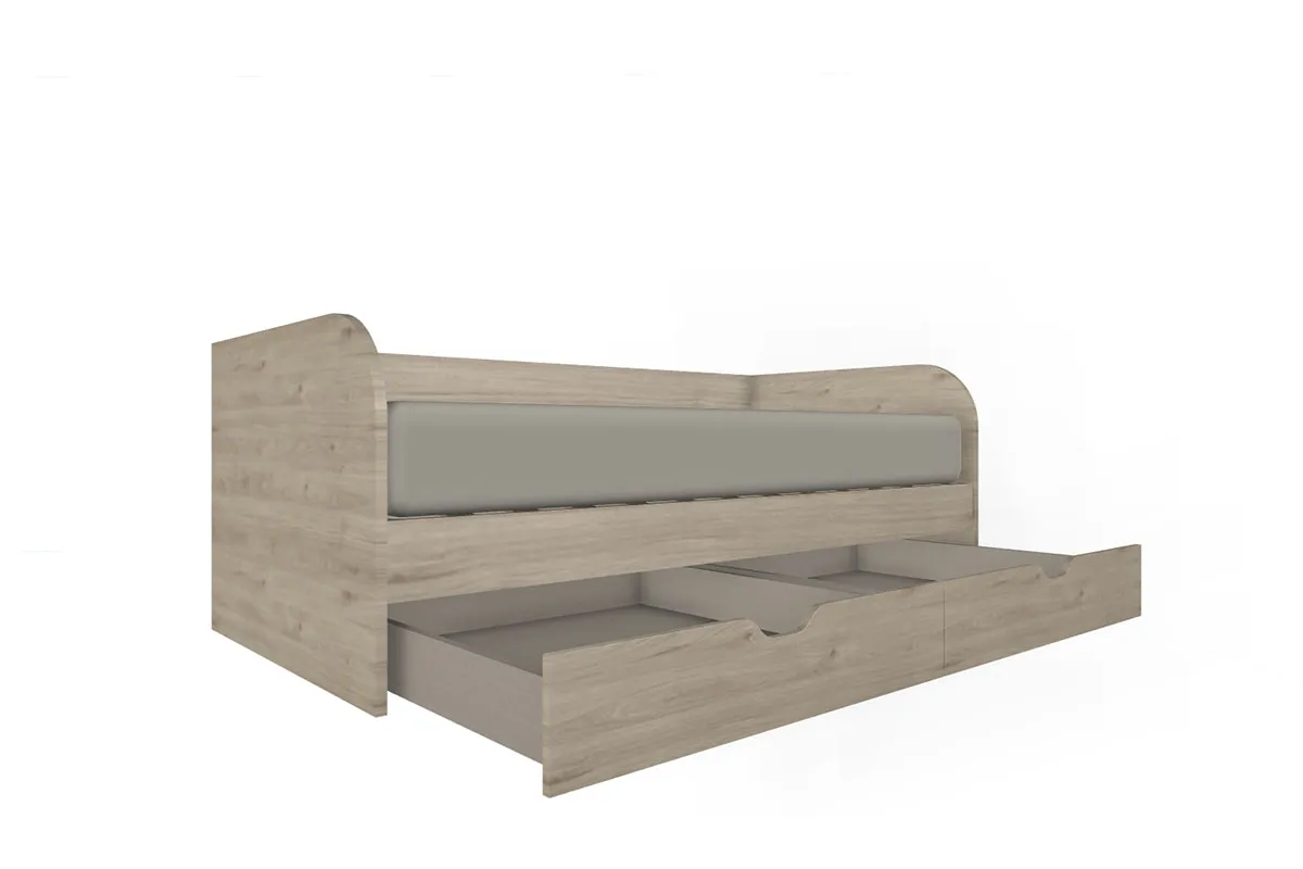 Кровать КР-117 90х190 (Гикори Джексон Светлый) - купить в Озерце