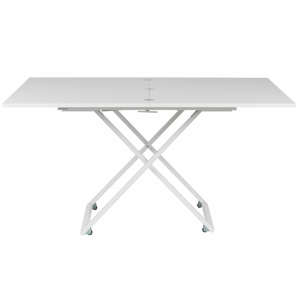 Стол-трансформер COMPACT белый матовый/белая опора - купить в Озерце