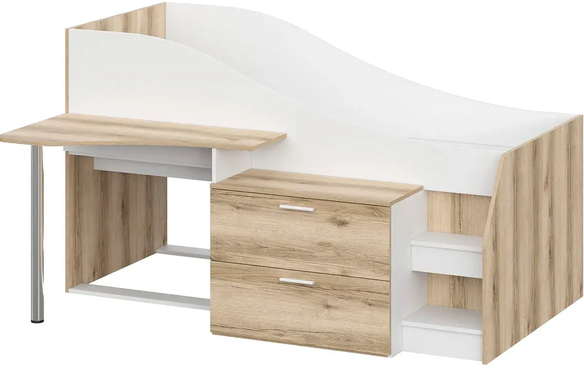 Детская Геометрия №3 (Белый/Делано светлый) — Мебель-центр Озерцо