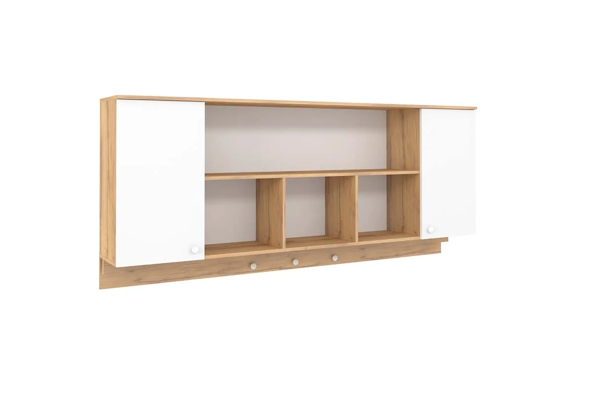 Детская Лойс №4 (Дуб золотистый/Белый/Графит) — Мебель-центр Озерцо