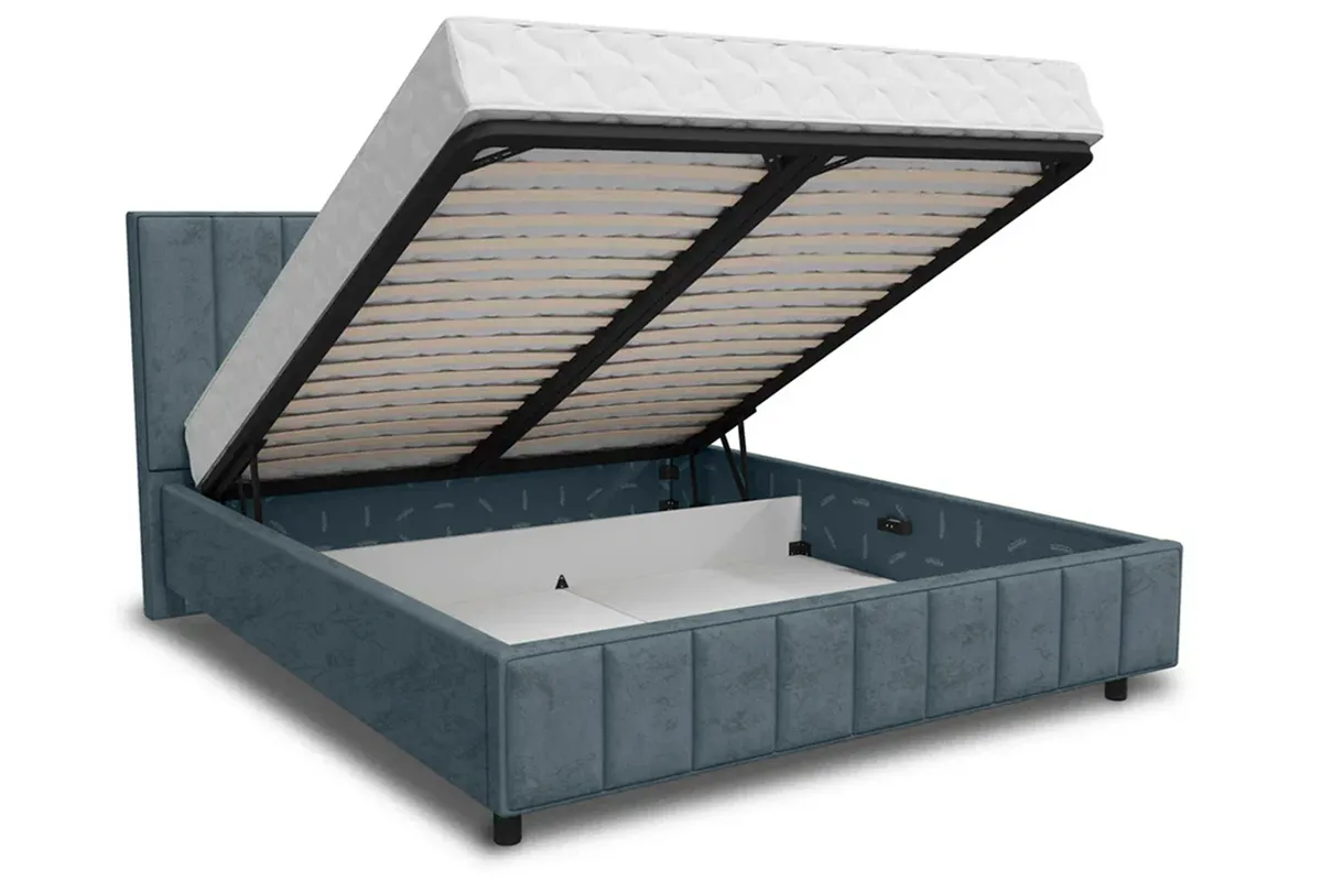 Кровать Кордова-3 с ПМ 160х200 (Катания VL-2101-24 / Мышино-серый) 1 кат. - купить в Озерце