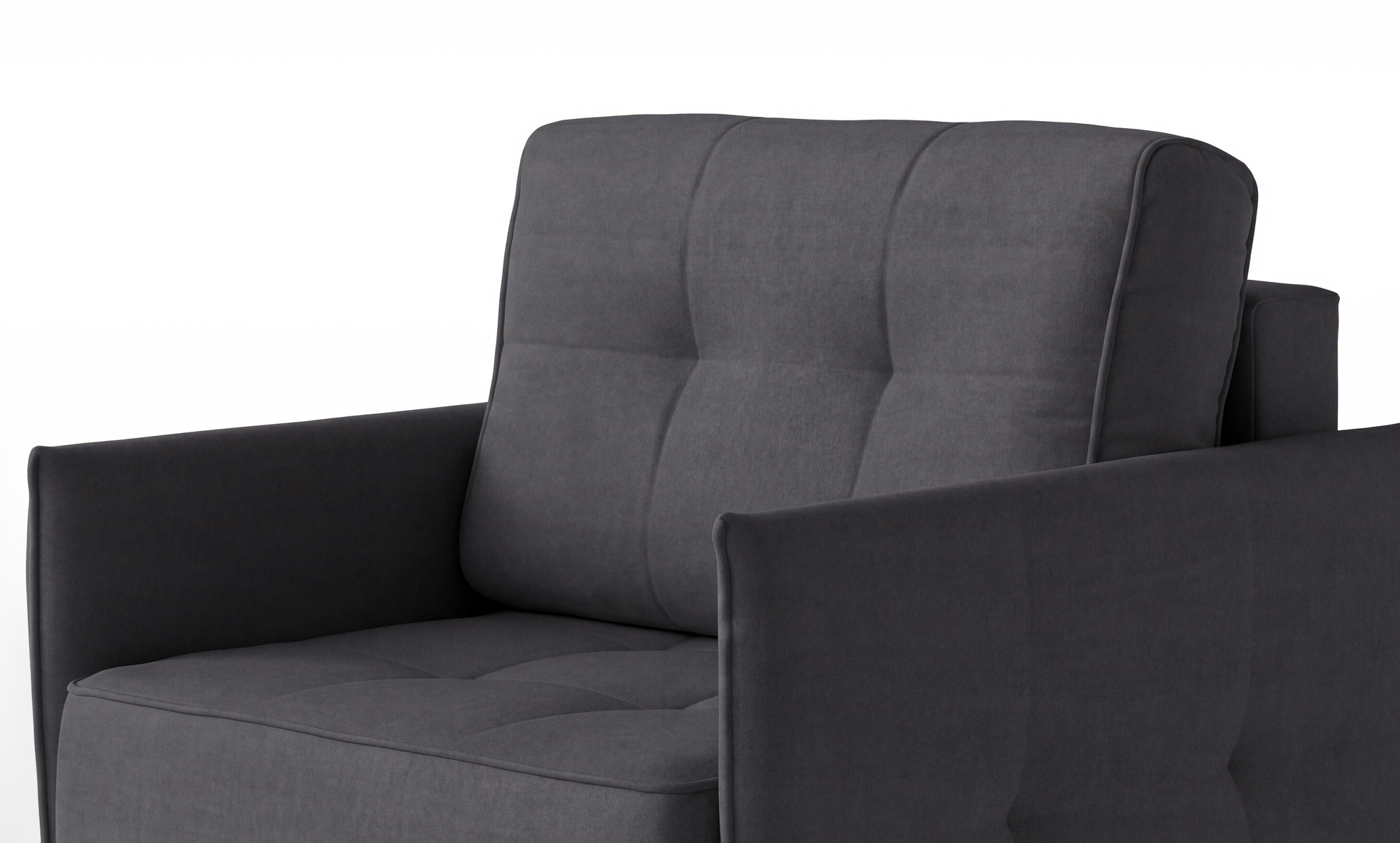 Кресло -кровать Amani Pro, ткань Sky Velvet 38 (подлокотник: 5 см) — купить в Озерце