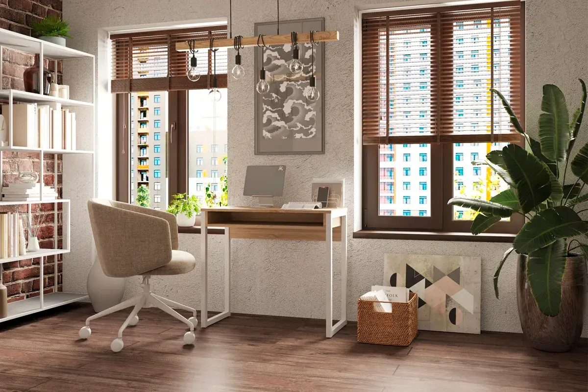 Стол Леонардо (Дуб сонома/Белый) — Мебель-центр Озерцо