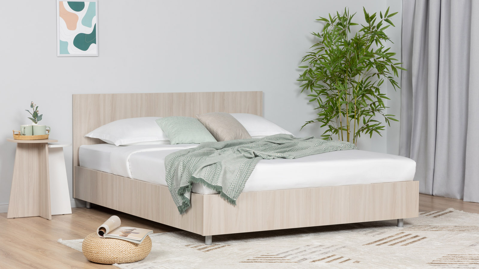 Кровать Story Pro, цвет Ясень Шимо Светлый 90x200 - купить в Озерце