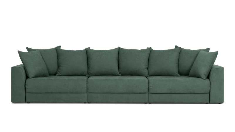 Диван -кровать Monako New 3-секционный, ткань Prime Ocean 113x354 — купить в Озерце