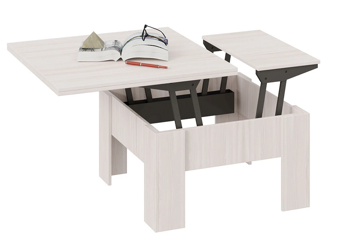 Стол журнальный тип 10 (Ясень Шимо) — Мебель-центр Озерцо