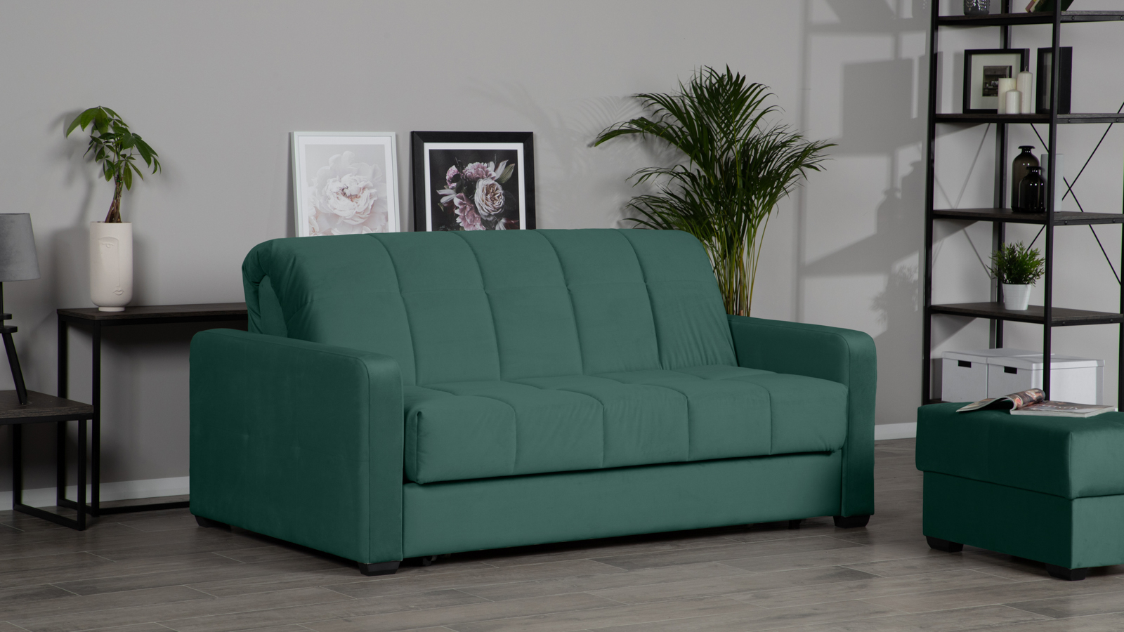 Диван - кровать Domo Pro стежка квадрат, ткань Casanova Seawave 140x216 — купить в Озерце