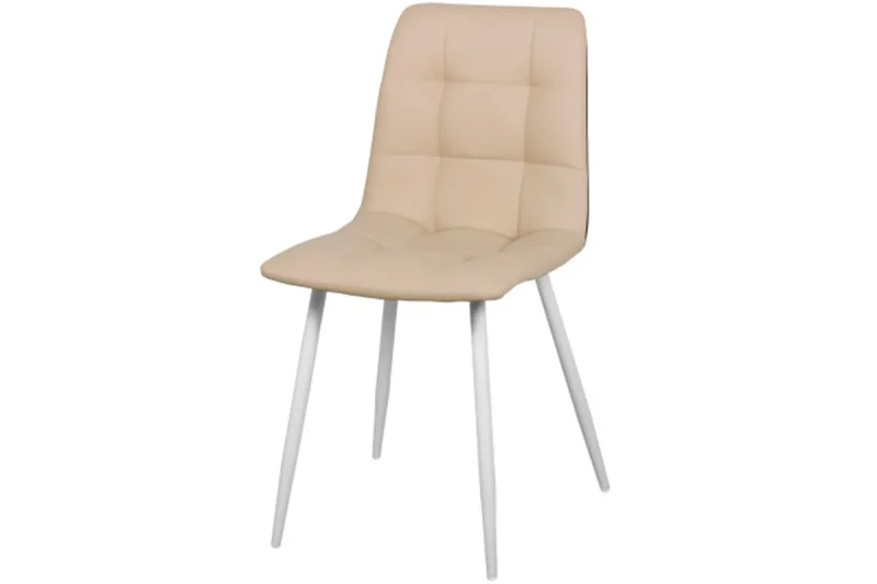 Стул Чили (Белый матовый / К/з экотекс 3014 / Бежевый) СРП-052 - купить в Озерце