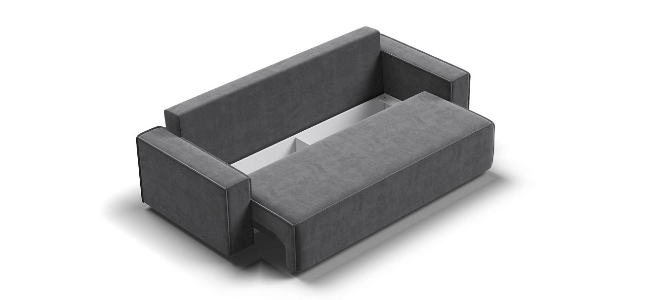 Лофт диван Велюр Монолит серый — купить в Озерце