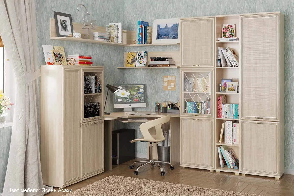 Шкаф ШК-1049 (Ясень Асахи) в мебель-центре Озерцо