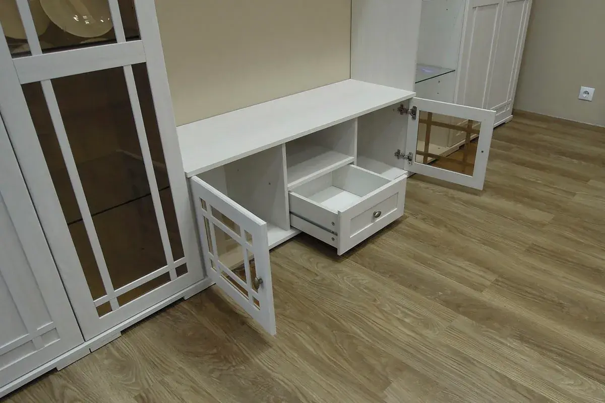 Sherlock 3 Тумба ТВ Ясень Анкор светлый — Мебель-центр Озерцо