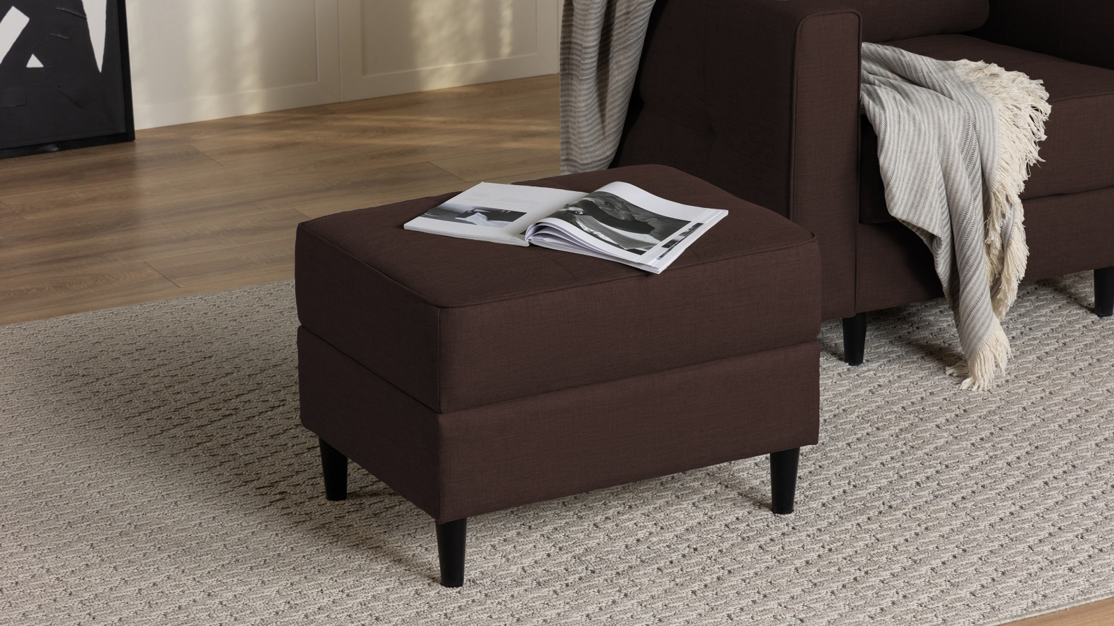 Пуф Amani Pro, Тк. Тк. Lidot brown 53x68 — купить в Озерце